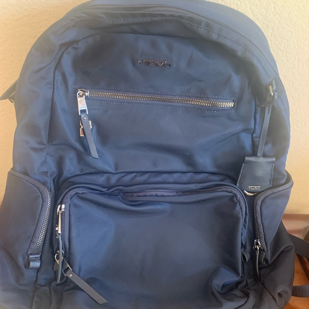 Tumi Carson Voyageur Backpack Dark Navy Blue